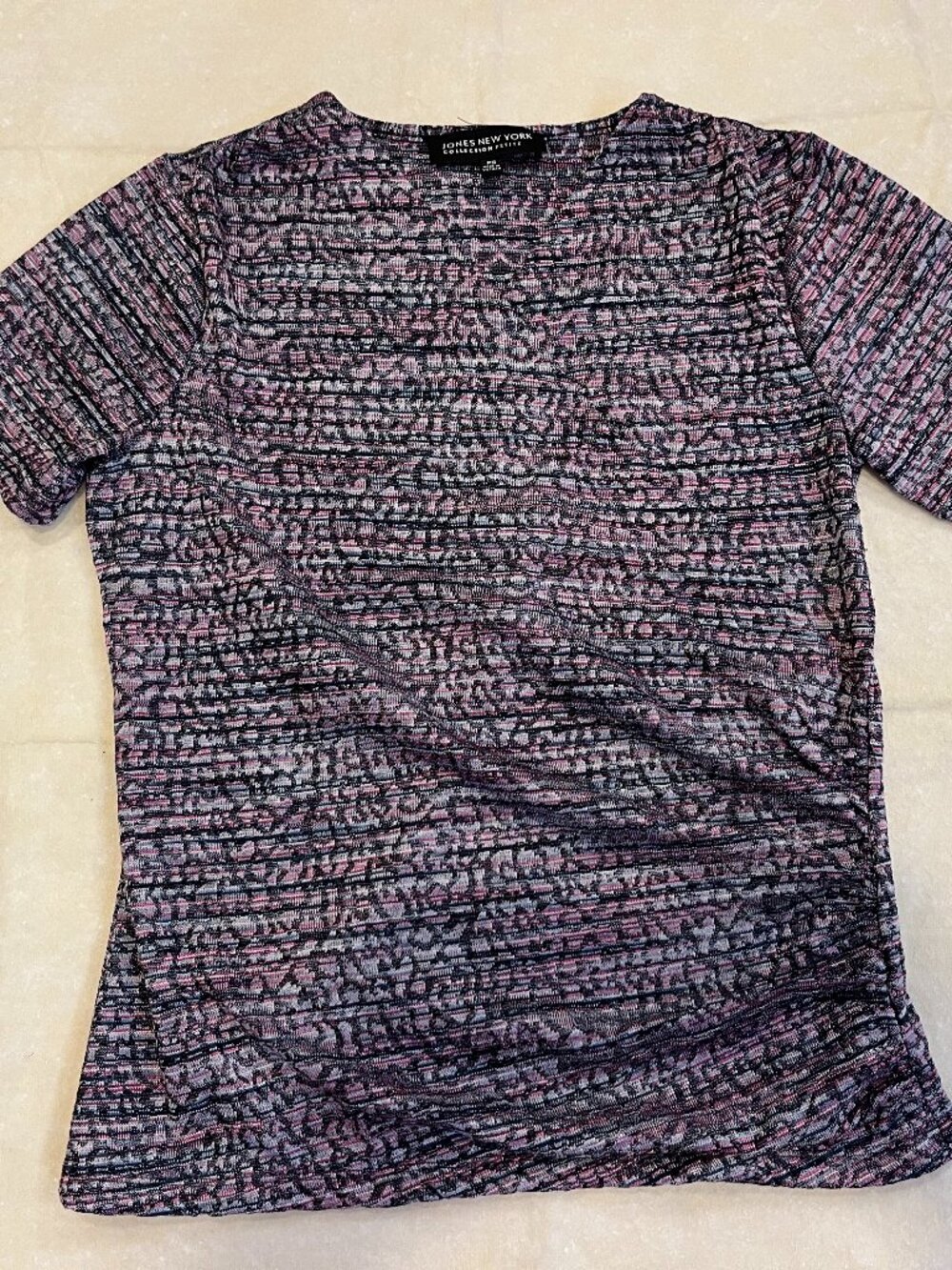 Knit V-neck surplice Top